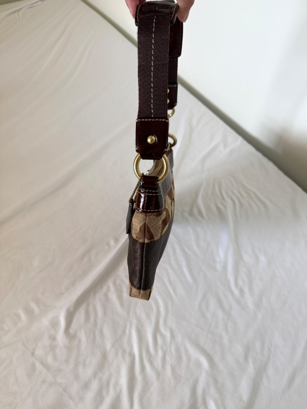 Vintage Coach Demi Stripe Shoulder Bag - Picture 6 of 9